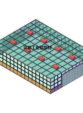 电无尘型材19713洁净房架微设装备自动化防护罩防静组框超净间净