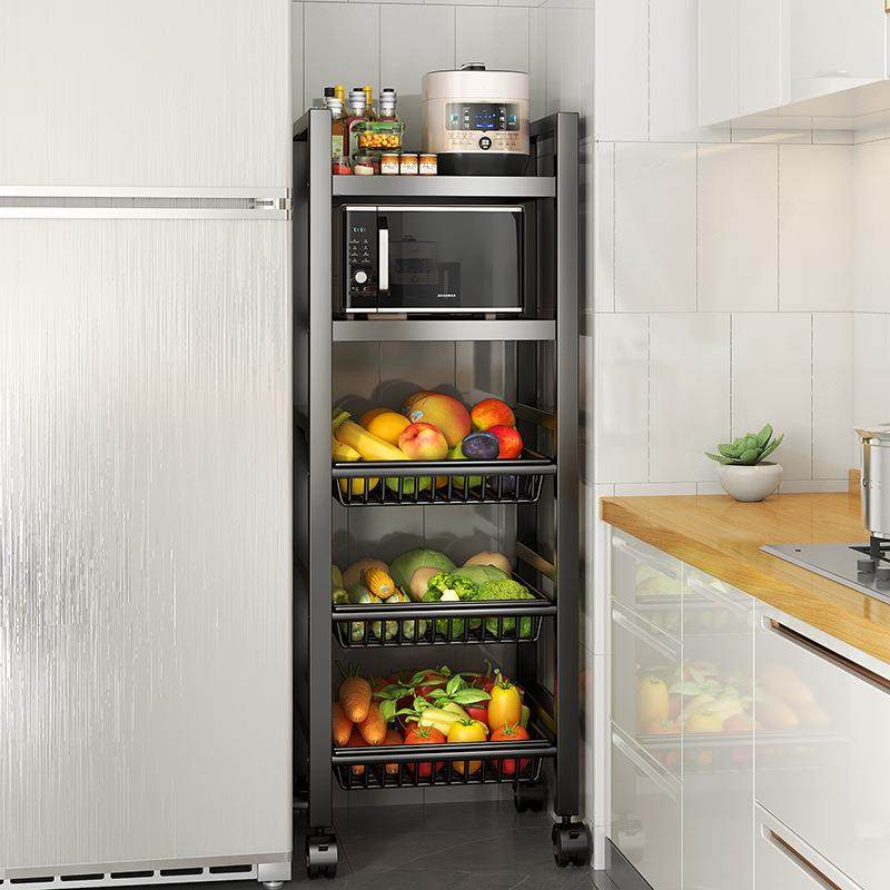 厨房置水果蔬菜物架菜篮子落地多层菜收纳纳筐微放波炉烤箱收L06,厨房/烹饪用具,抹布架/厨房清洁收纳架,淘宝优惠券,粉丝福利购,淘宝优惠卷