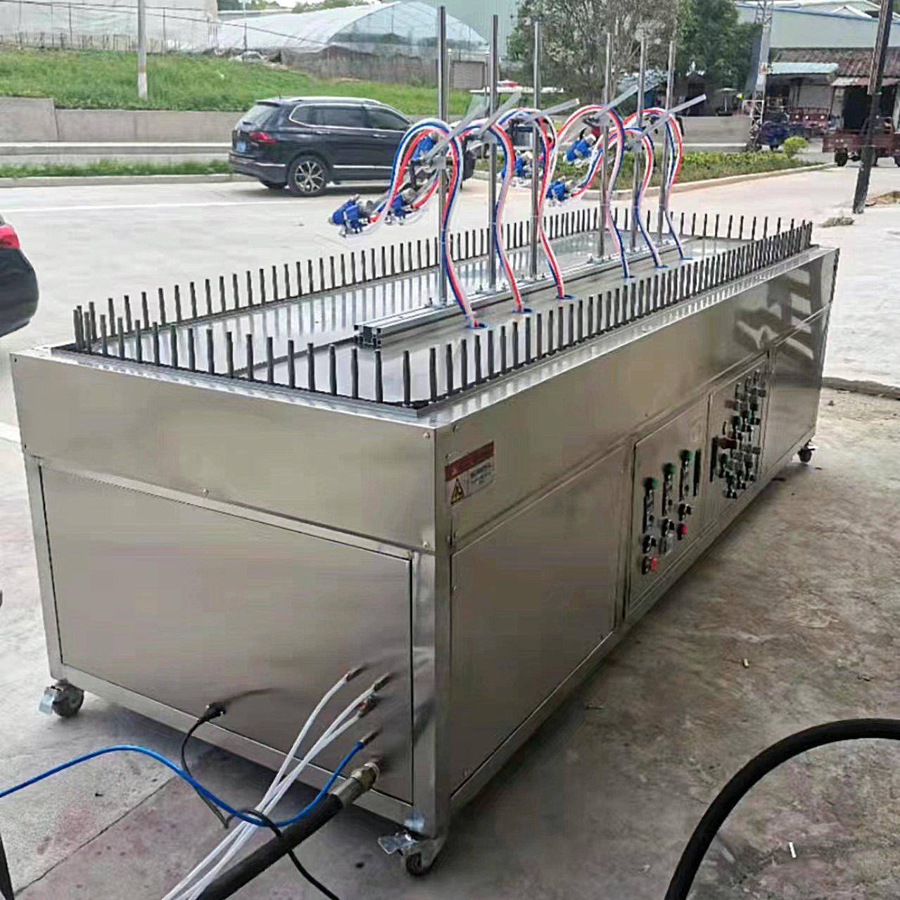 小型地轨线自动全喷漆往动复喷涂机设备自ERA不锈钢环形地轨喷油