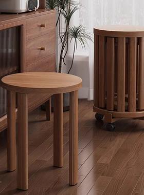 仿实木13267凳凳组子家可叠放板合转印用工艺叠叠凳餐桌椅凳餐厅