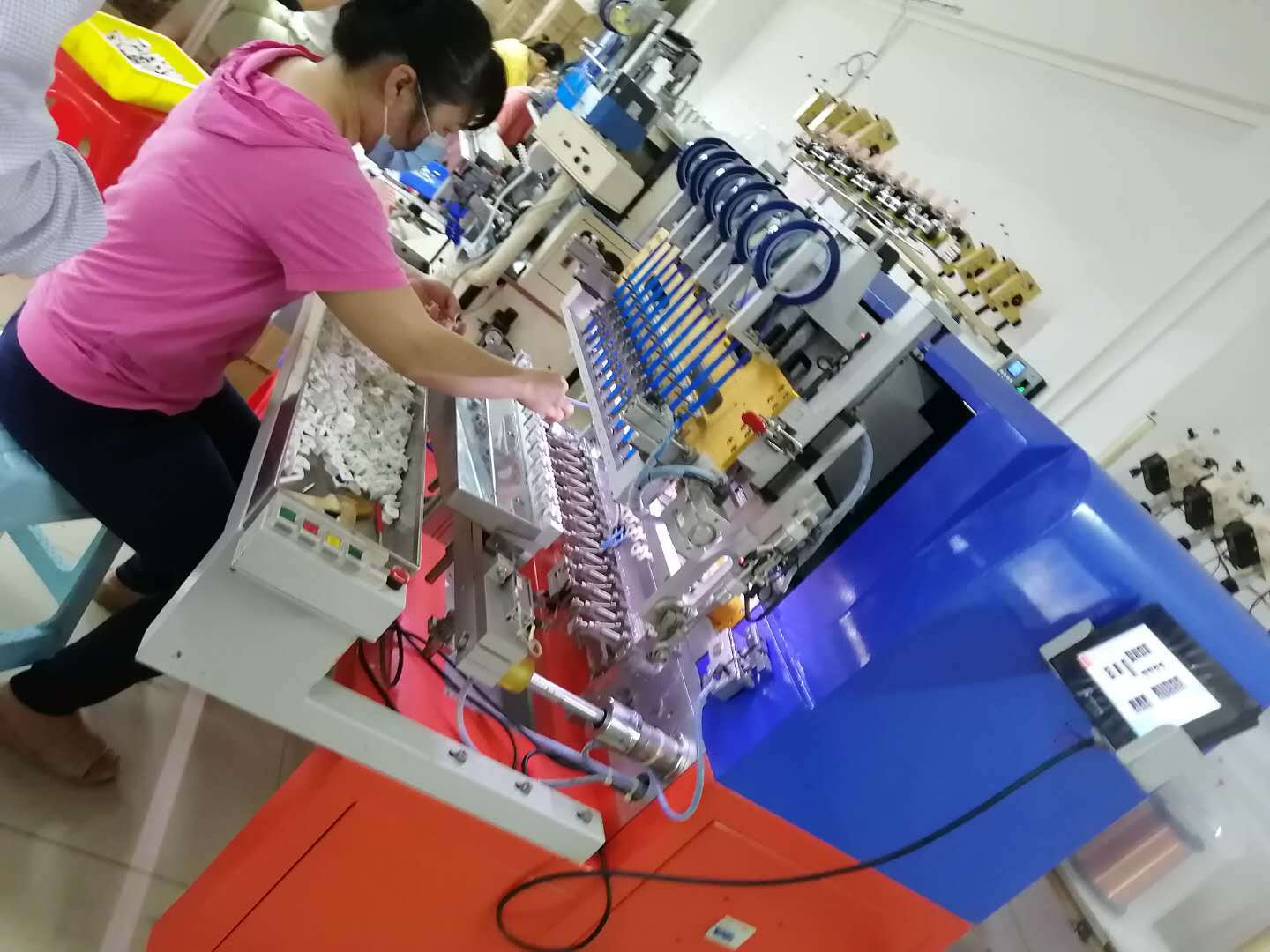 全自动包胶精密绕线机水泵气泵