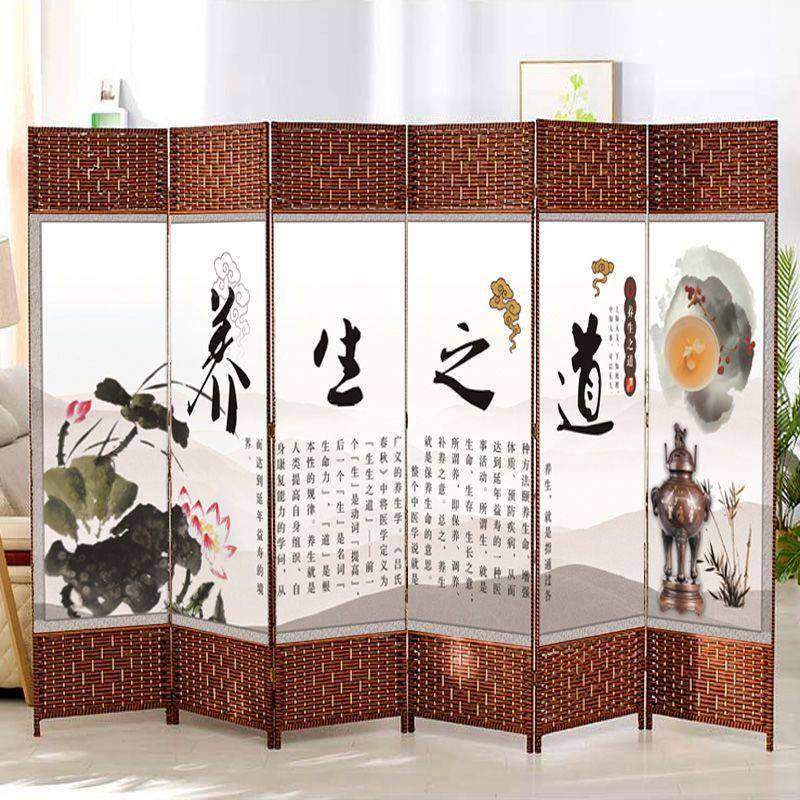 屏风隔断室帘厅客卧遮挡家挡用档门床移动推IVE拉可折叠玄关