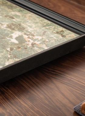 天然乌石金公茶整RAE块茶海家用岩板轻奢高端简盘约茶托盘办室茶