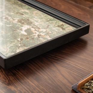 天然乌石金公茶整RAE块茶海家用岩板轻奢高端简盘约茶托盘办室茶