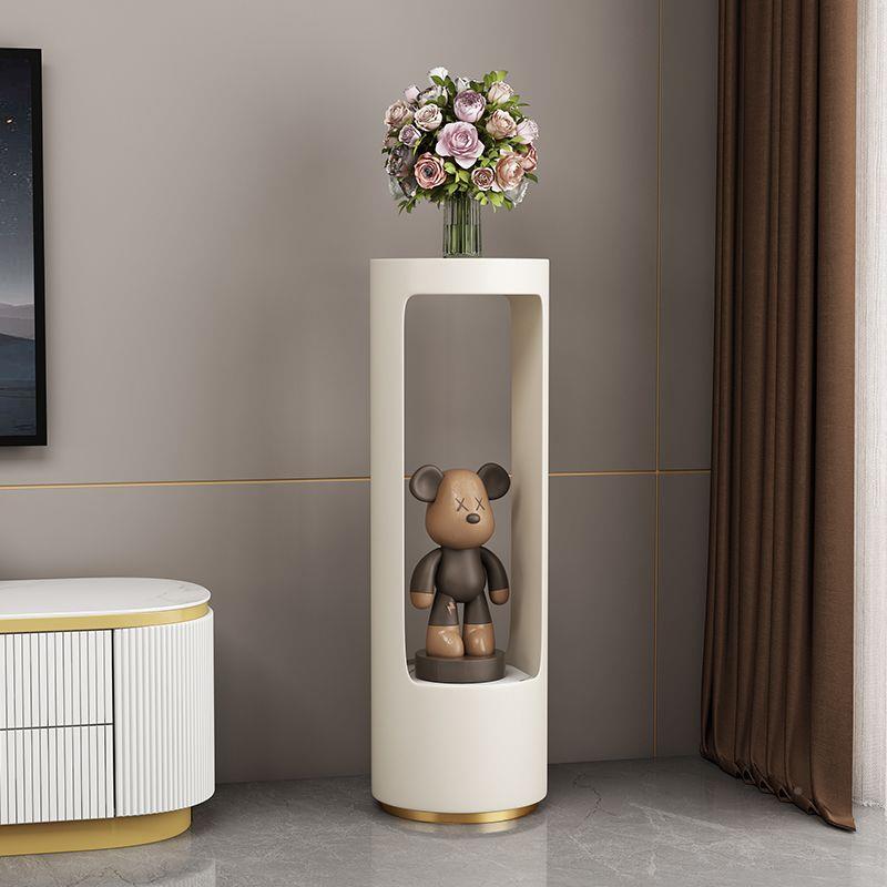 奶放油风GFL轻阳奢室装饰花架台落地多层花盆架内现代简约绿萝摆