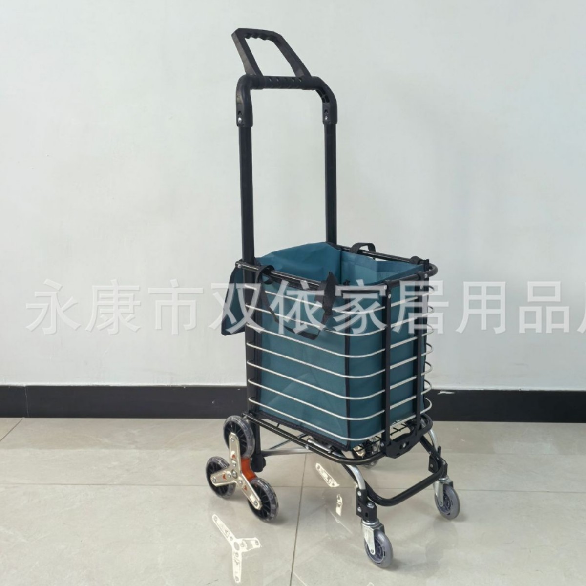 拉水桶小拉车桶装水拖车折叠便携购物车买菜小拉车家用推车拉杆车
