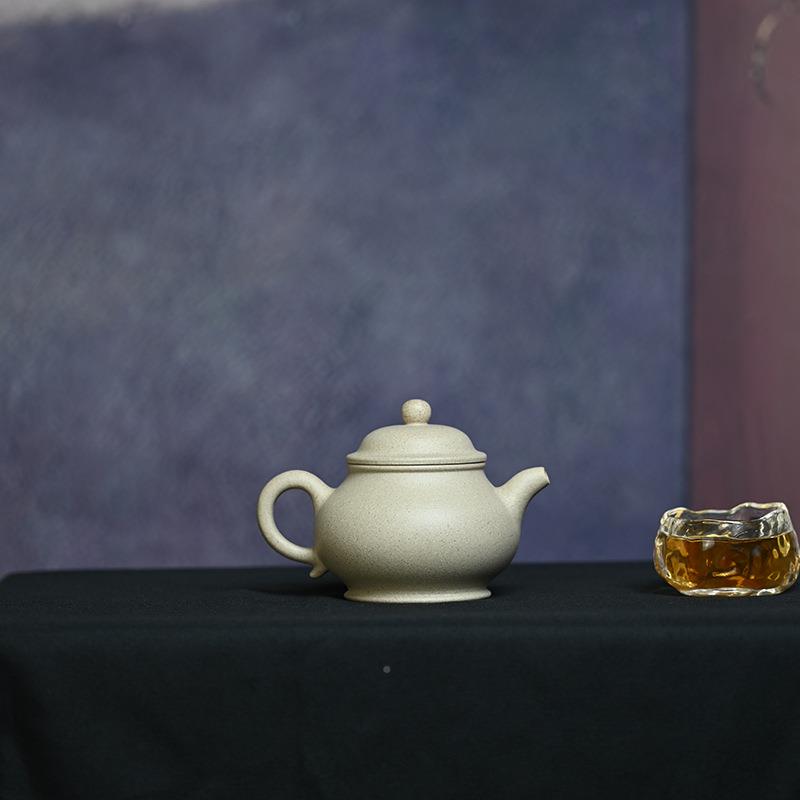 原矿白段泥潘壶2宜BDU00ml纯工泥绘自用兴紫砂壶壶功夫泡茶茶手具