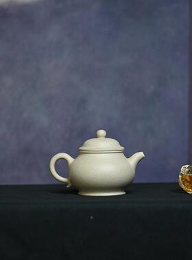 原矿白段泥潘壶2宜BDU00ml纯工泥绘自用兴紫砂壶壶功夫泡茶茶手具