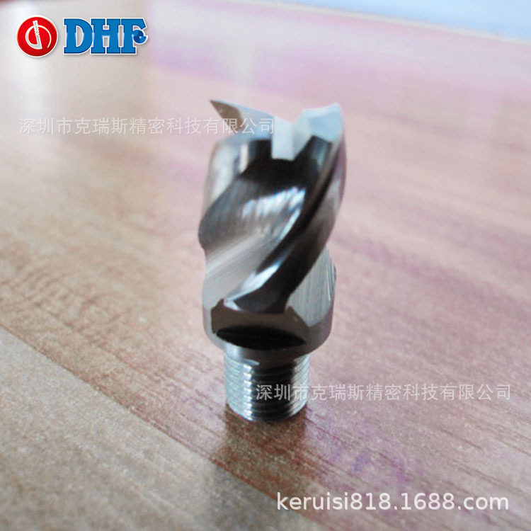 DHF立铣钨钢刀头 铝用刀头 德信发 X-AES1003 10.0*3T