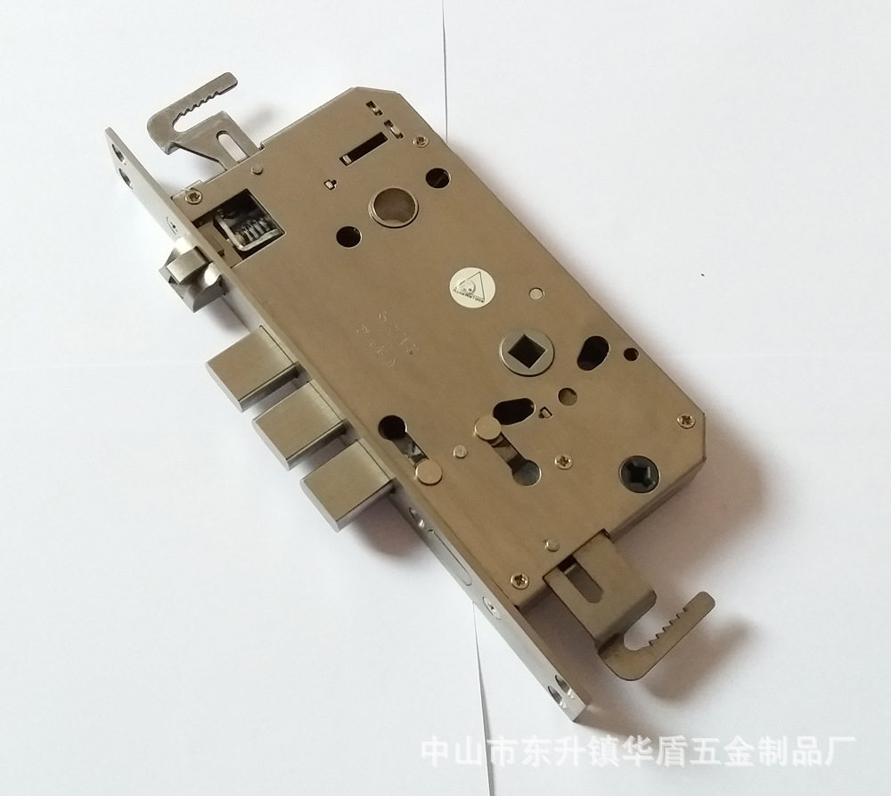 6052自弹通道锁体 静音液压型下把手锁体 不锈钢自动锁体