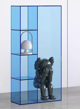 墙现代约亚克简力书架客厅落地物品置物架店书铺展示gz500231架靠简约柜