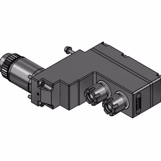 走心机正面Back Rotary Tool动力头hanwha刀座背面ER11钻孔座韩华