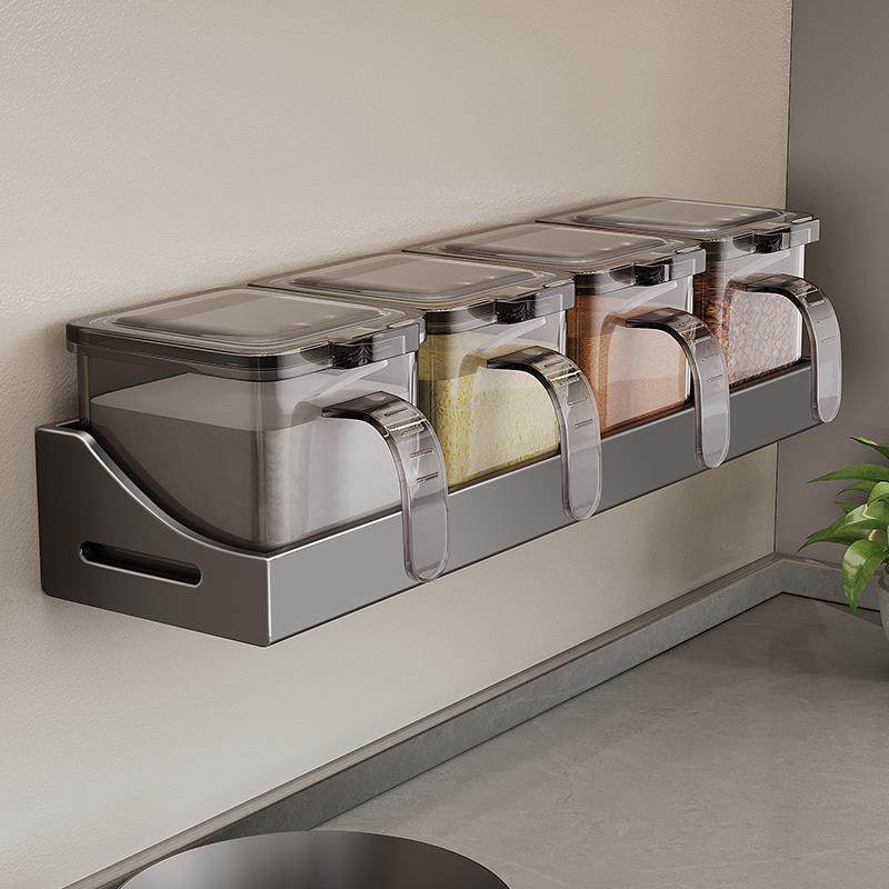 调料盒置物架架佐TTqwhmhu料家调味罐用房组合套装味精盐罐密封收