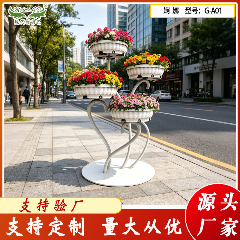 大型铁艺景观花架厂家直销