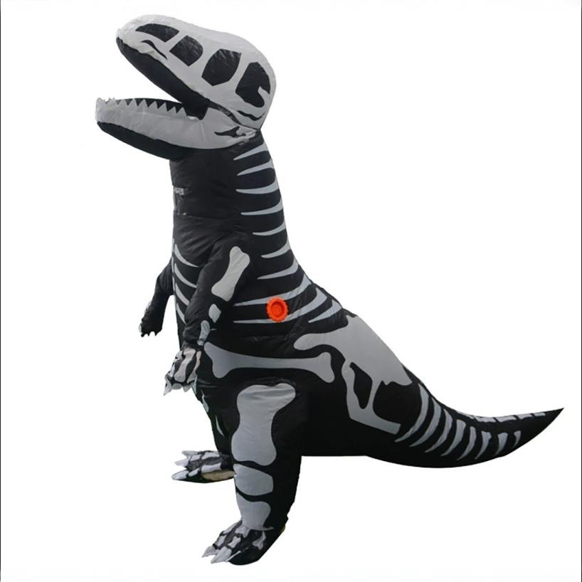 万圣节RUF主题狂欢派对道具骷髅恐龙儿节目气演出排充骨龙服人童