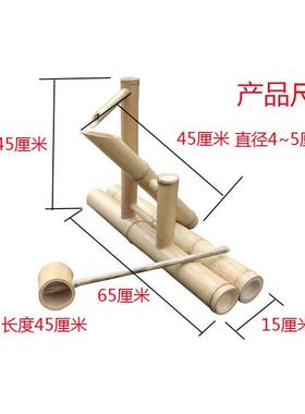 竹子架盆15304水竹制添惊鸟观器滴水车流水景喷头僧都喷泉艺日园