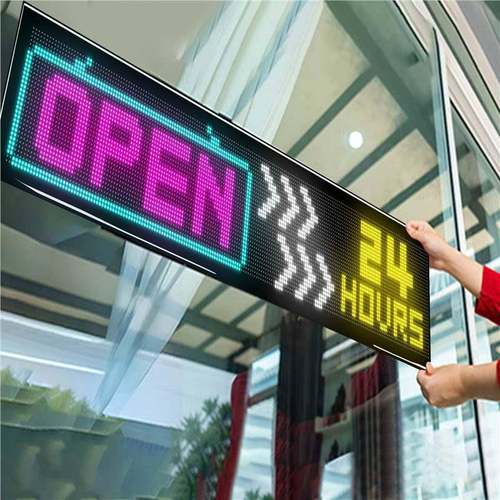 LED柔性示车载SBM户外商业广告显ed显屏动态示滚动l屏汽车后窗智