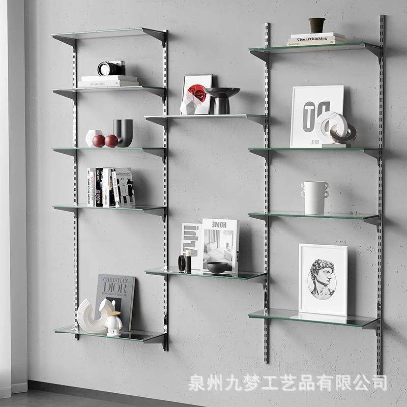 中轨道书墙上悬浮架置物小户型架开放式轨道书架自由组合古展5546,商业/办公家具,千层架,淘宝优惠券,粉丝福利购,淘宝优惠卷