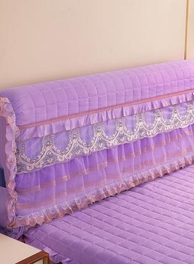 AL欧式皮全床包头罩弹力床床头套公主风蕾丝边F7567S6S布9艺床靠