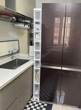 14C厨冰箱夹缝抽用屉F77H7MTMM式收纳柜18宽超窄柜空间利缝隙柜置