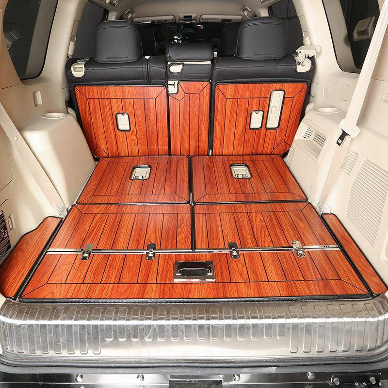 10-720款拉多霸道木质地尾箱垫木地普板柚木板200SRT后备箱垫7座