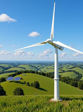 风力发电机M型12v48v10kw风力发电机家用牧场风力发电设备