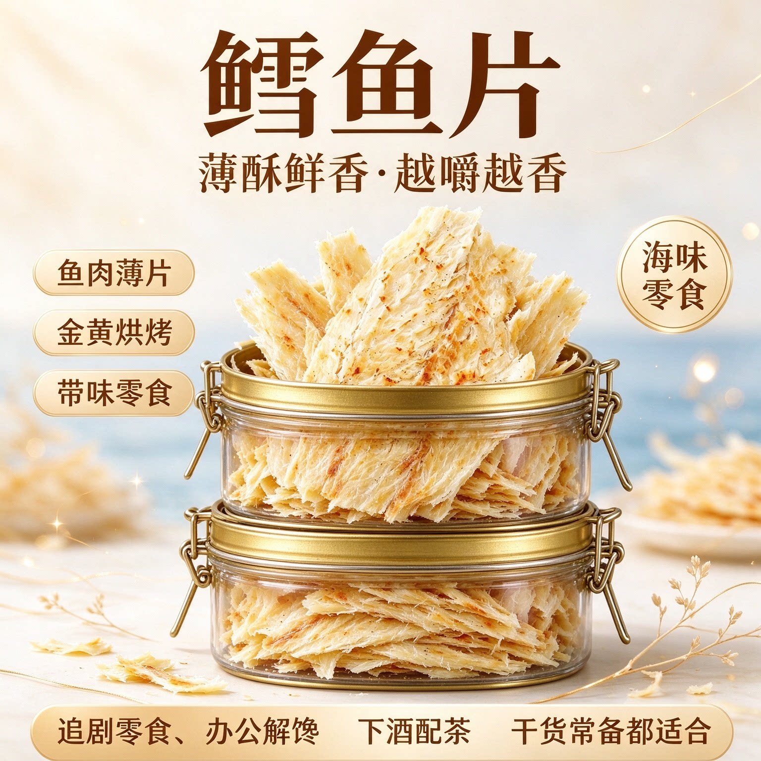 大连特产无糖无添加炭烤鳕鱼片