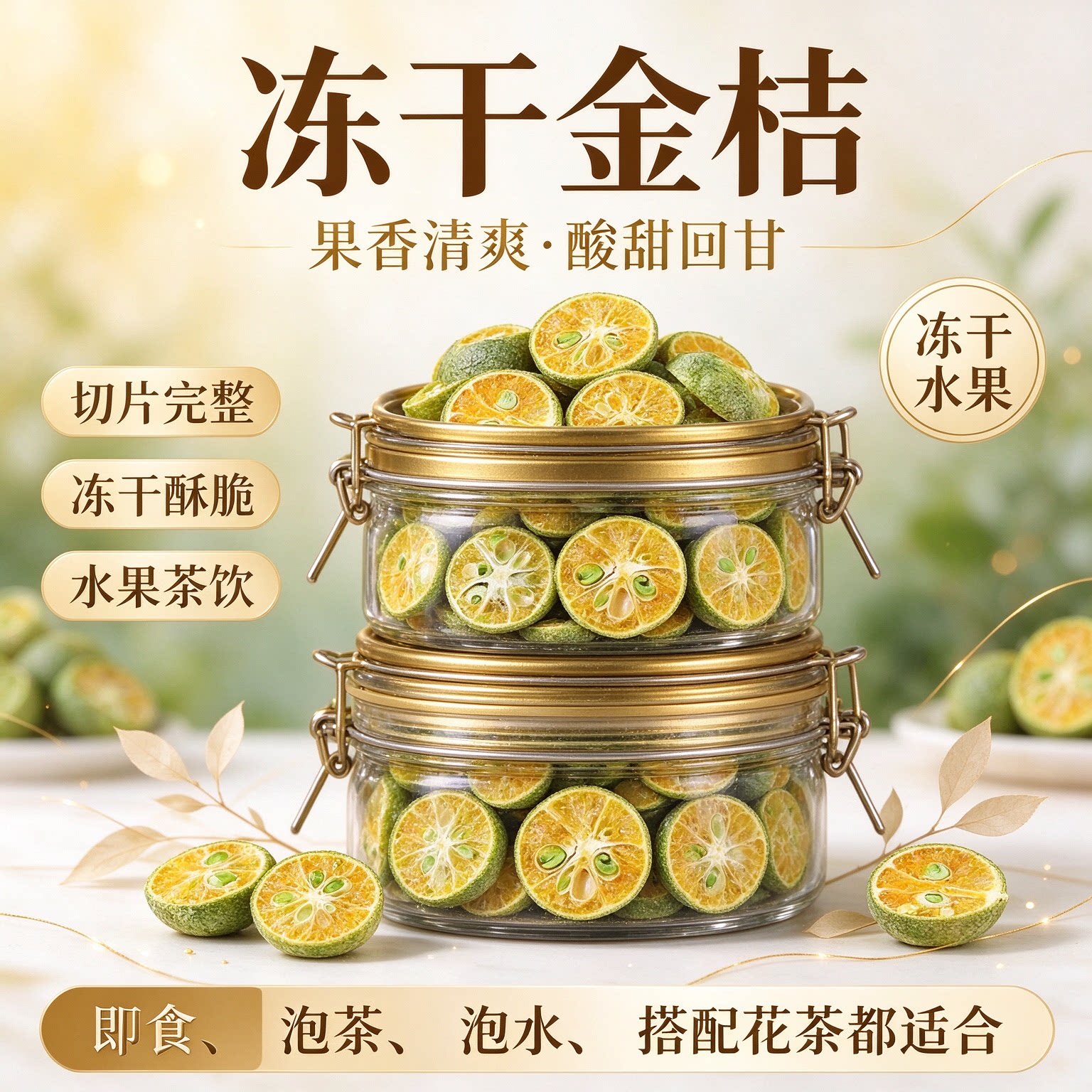 冻干青金桔青柠泡茶果干