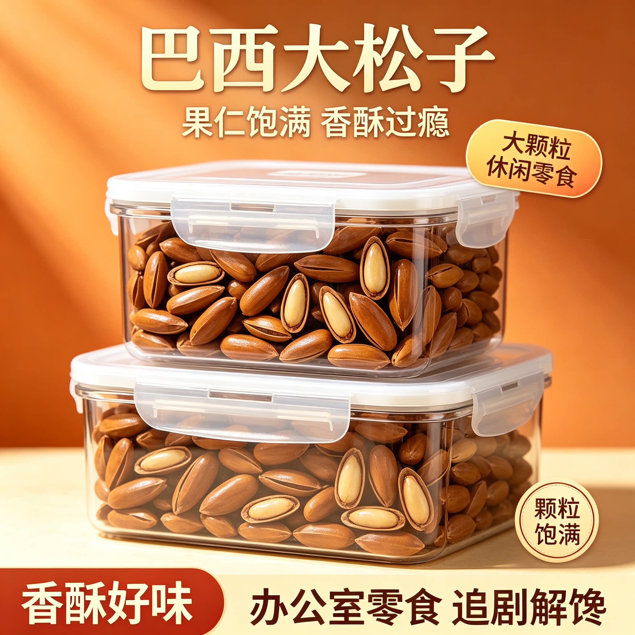 官方旗舰新货巴西手剥特大松子
