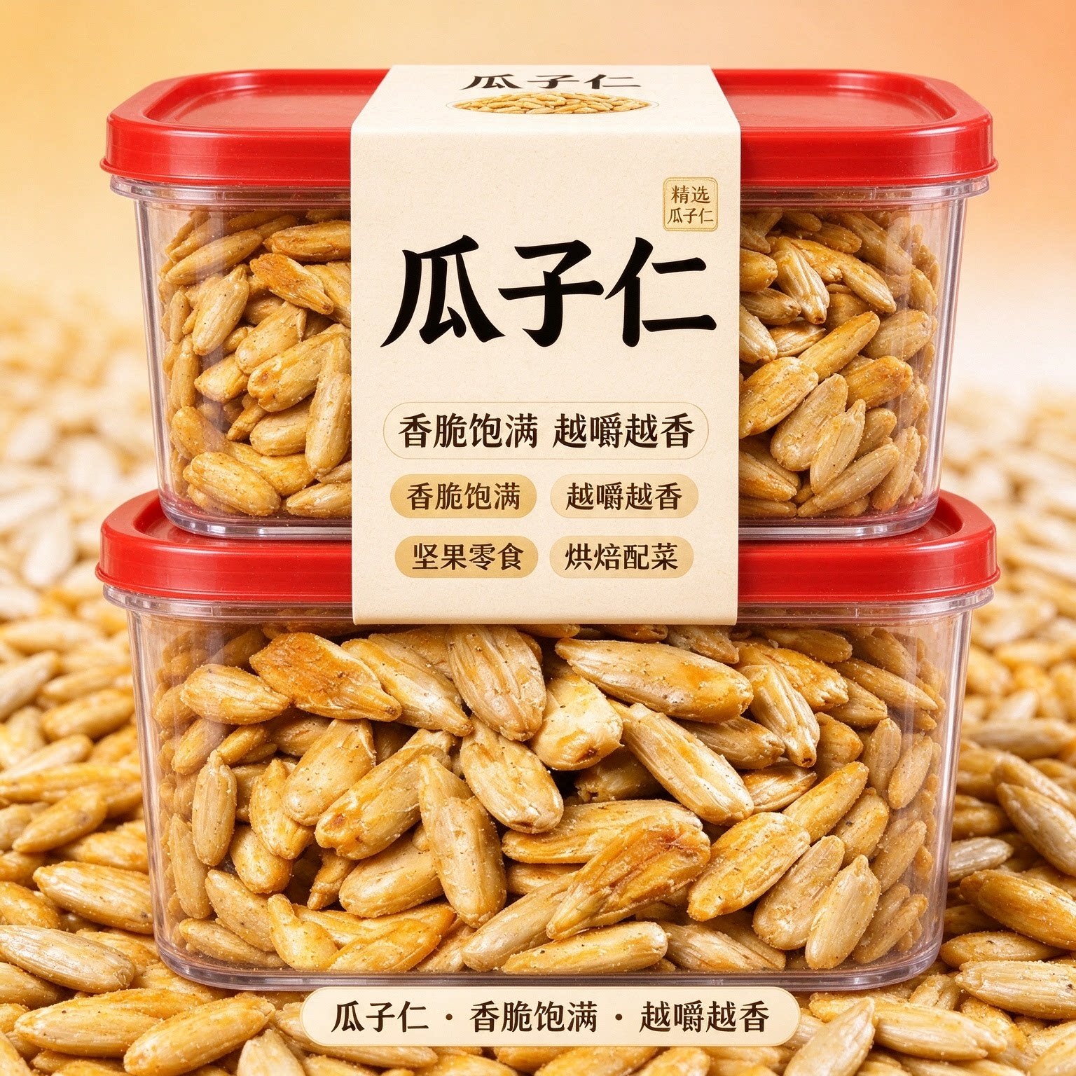 新货大颗粒无壳盐焗葵花籽仁