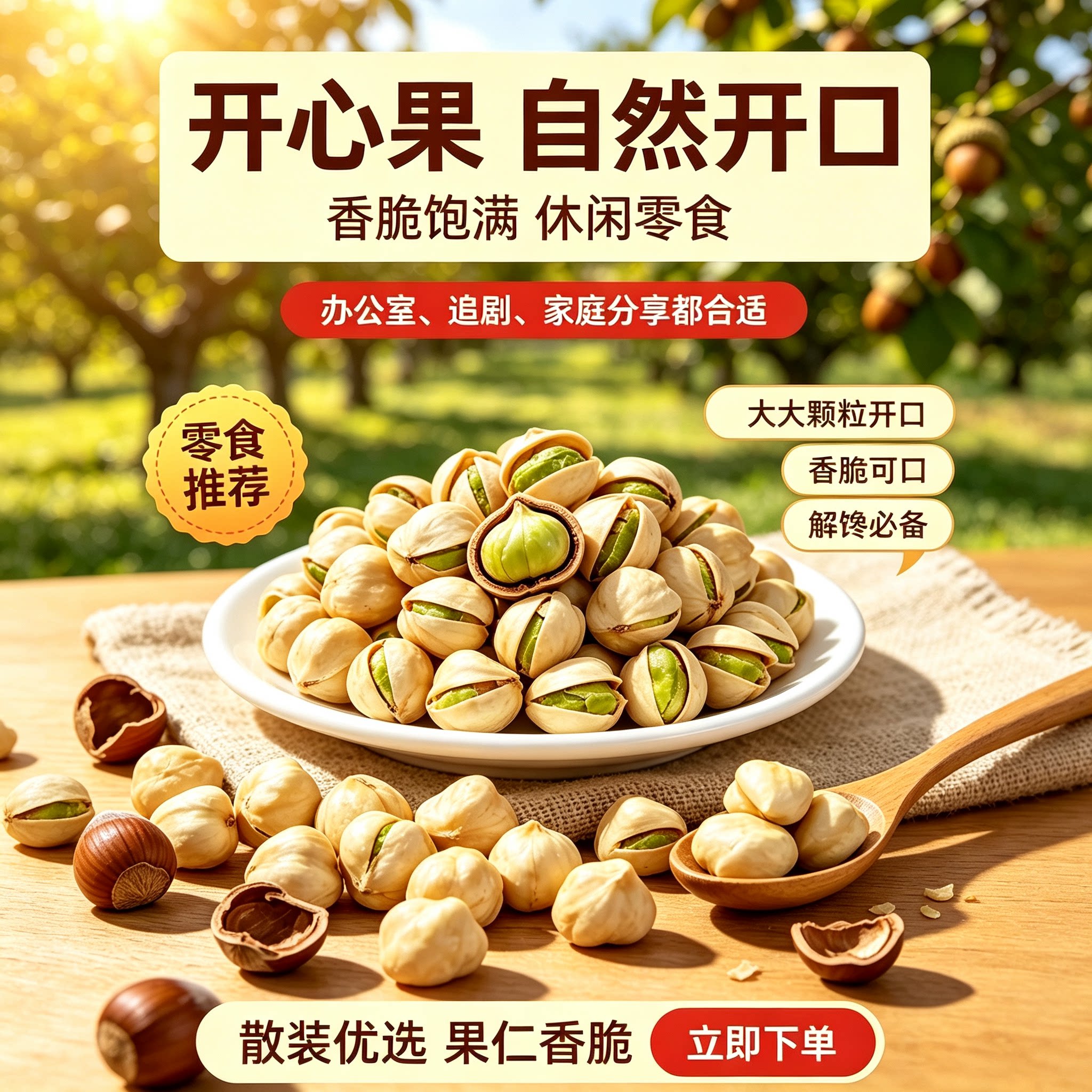 原色开心果罐装特大颗粒无漂白原味年货坚果干果零食散装批发