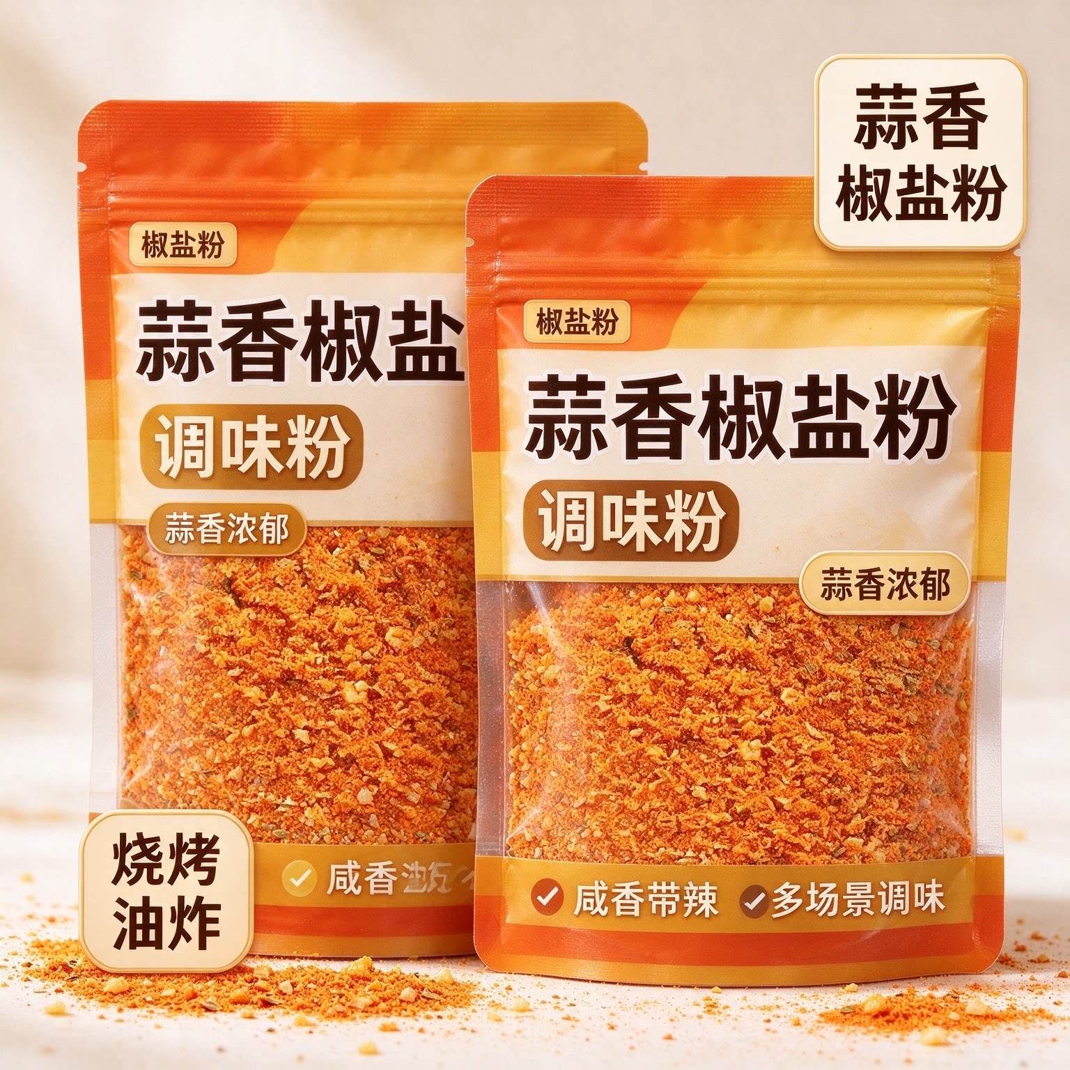 正宗蒜香椒盐粉烧烤调味料