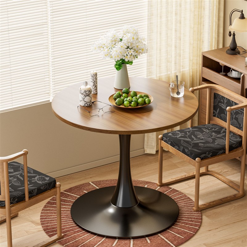 小圆桌茶几简约创意小型沙w发边几中古休闲阳台洽谈网红小桌子