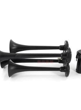 2V/2V锌铝合金气喇叭金属黑四50117管配电短动空气压缩机24长2共1