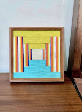 新款西米亚风家ZMZ居装饰棉绳挂手编工织挂波毯房间壁挂墙面件