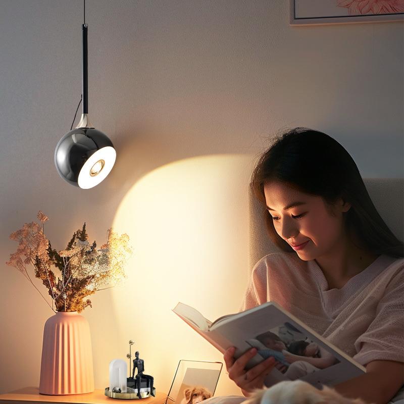 轻卧室降床头小吊MJ8887灯现简代简约高端触摸感应磁吸升款极长线