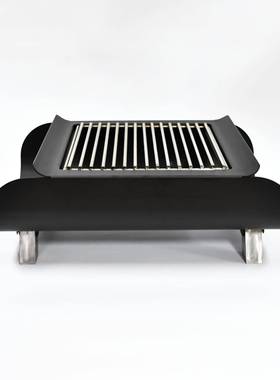 烧烤家木用炭烧烤架便携户子外炉炉无烟烤串碳烤肉小ZJH型烤肉架