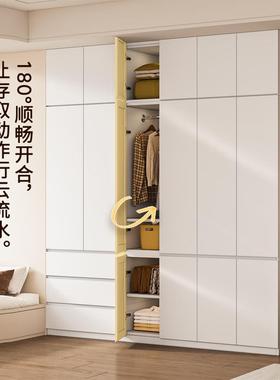 中式衣简约斜边挂KFS门柜风卧室外简单大气衣橱无把手门可加配顶