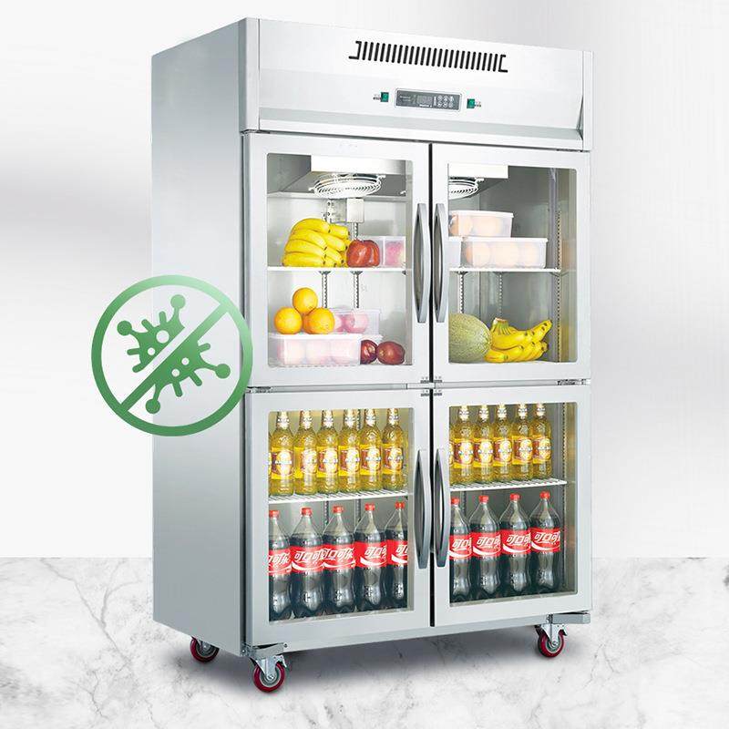 四门用冰箱商烘焙双风冷保鲜温透明玻柜璃展示柜452冷藏热销锁鲜