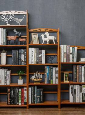 书架落地置物架儿童书柜易子用桌家面简新款客厅多XCZ书本层收纳