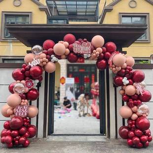 气球拱门905婚专用20结外25新款立柱路引村门农口装饰庭院布置室