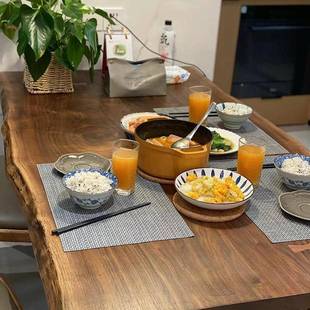 北台美黑胡木板茶桌面板独板原桃木985大板整板桌面板实大木桌板