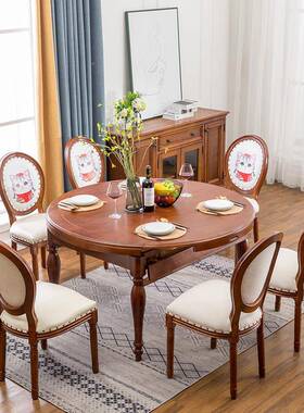 A1式0L美实木折F757MM9H叠餐桌吃饭桌子多能小功户型可伸缩餐组桌