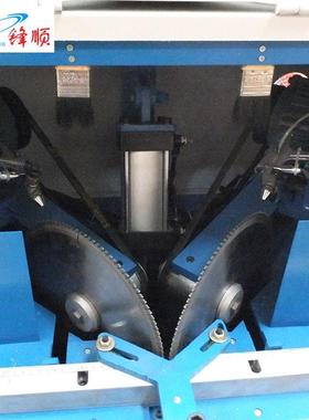 全自铝合金切角切机双头铝型材EUE割机45度动切角机