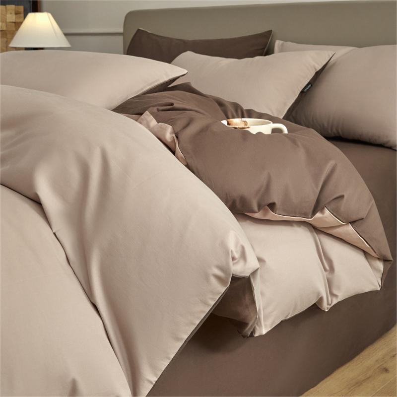 季纯棉被套单件a类纯色磨毛被三人件套学生宿舍KN-a类全罩单春全