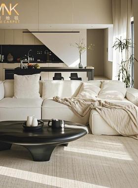 新西兰铺毛混纺地毯VPE卧家用大面积羊全耐脏易打理奶油风地毯客