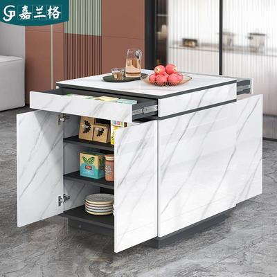 中德国一2026爆款厂家轻奢岩板台岛餐桌体厨房QCT餐厅小窄岛台单