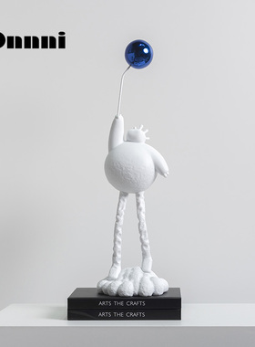 Di举球b人物抽象树脂雕塑家居创意样板房软装客厅摆件饰品轻奢