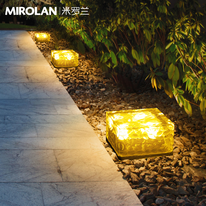 太阳能户外庭院灯网红楼梯踏步灯地脚灯梯步灯S草坪灯室外台阶灯