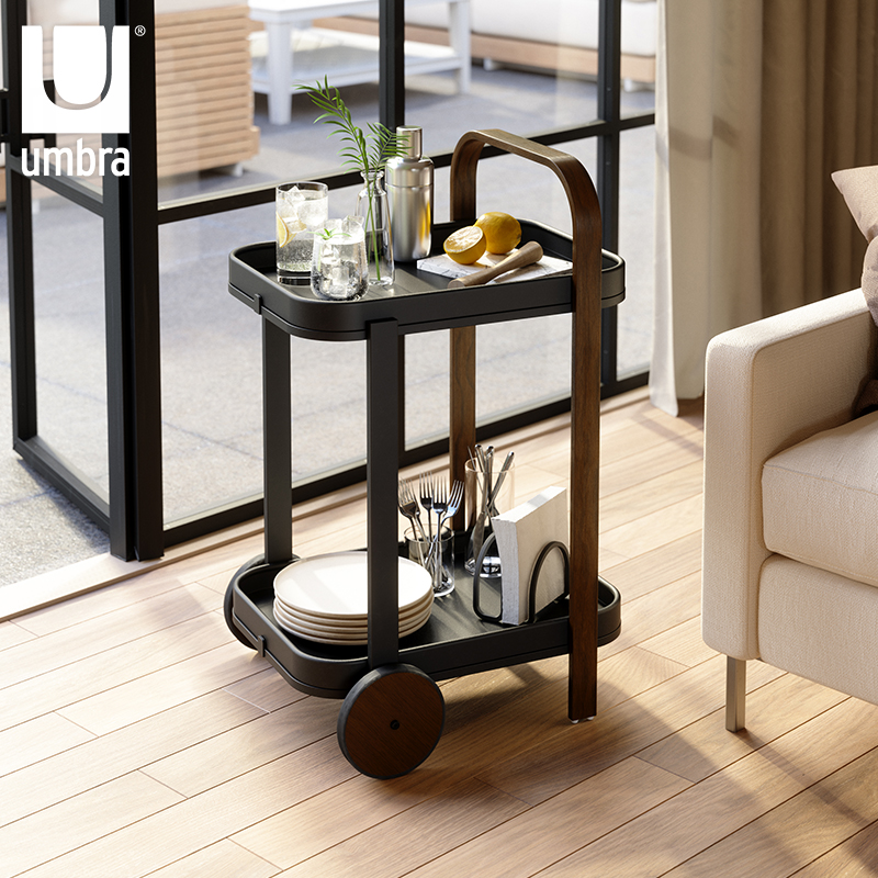ma小推车可移j动收纳置物架带轮沙发边几简约角几茶几餐车